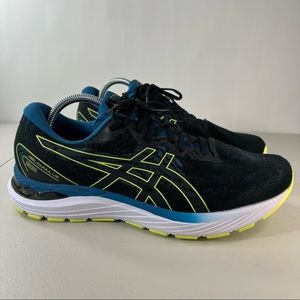 ASICS Gel Cumulus 23 Running Shoes Mens Athletic Black Sneakers Sz 10 Casual